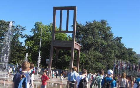 <p>Broken Chair Sculpture</p>